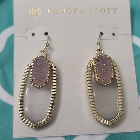 Kendra Scott Iridescent Slate Dayton Earrings - Picture 2 of 11